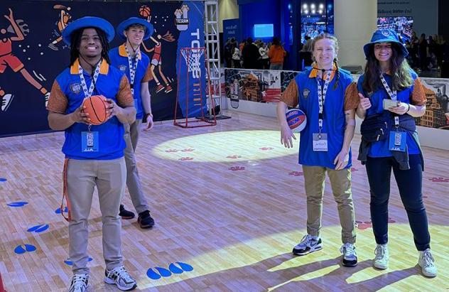 Sport Management volunteers at WBB Final 4